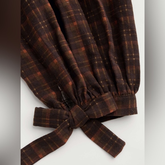 CIDER SQUARE NECK PLAID JUMPSUIT - Picture 5 of 8